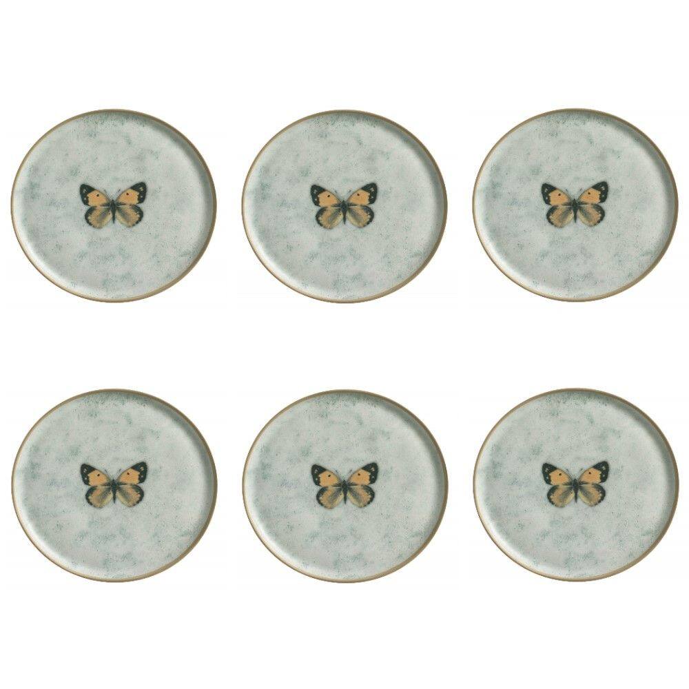 Conjunto de Pratos Rasos 06 Peças Bio Animália Porto Brasil