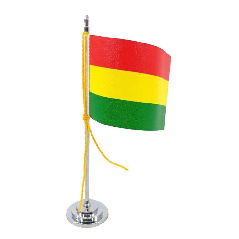 Mini Bandeira De Mesa Bolívia 15 Cm Poliéster