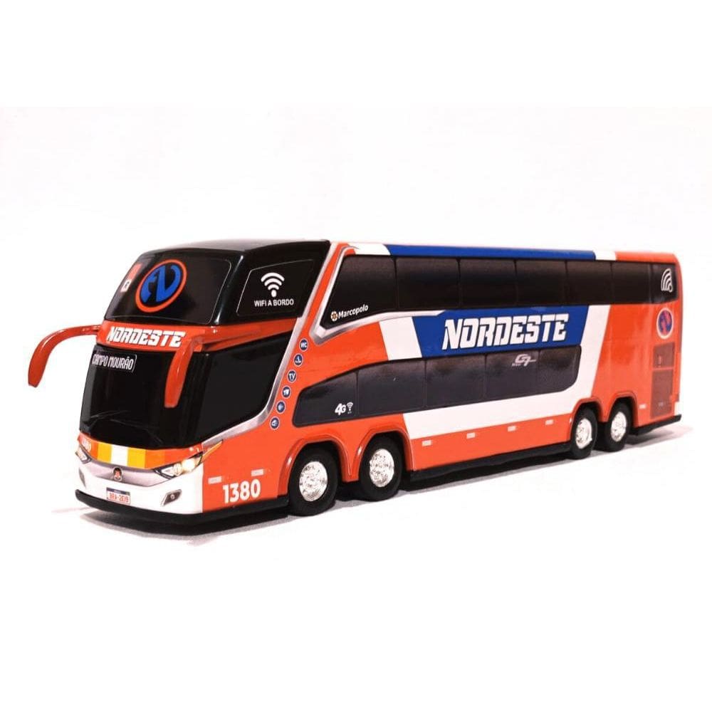 Brinquedo Miniatura Ônibus Antigo Nordeste Coleção 30Cm