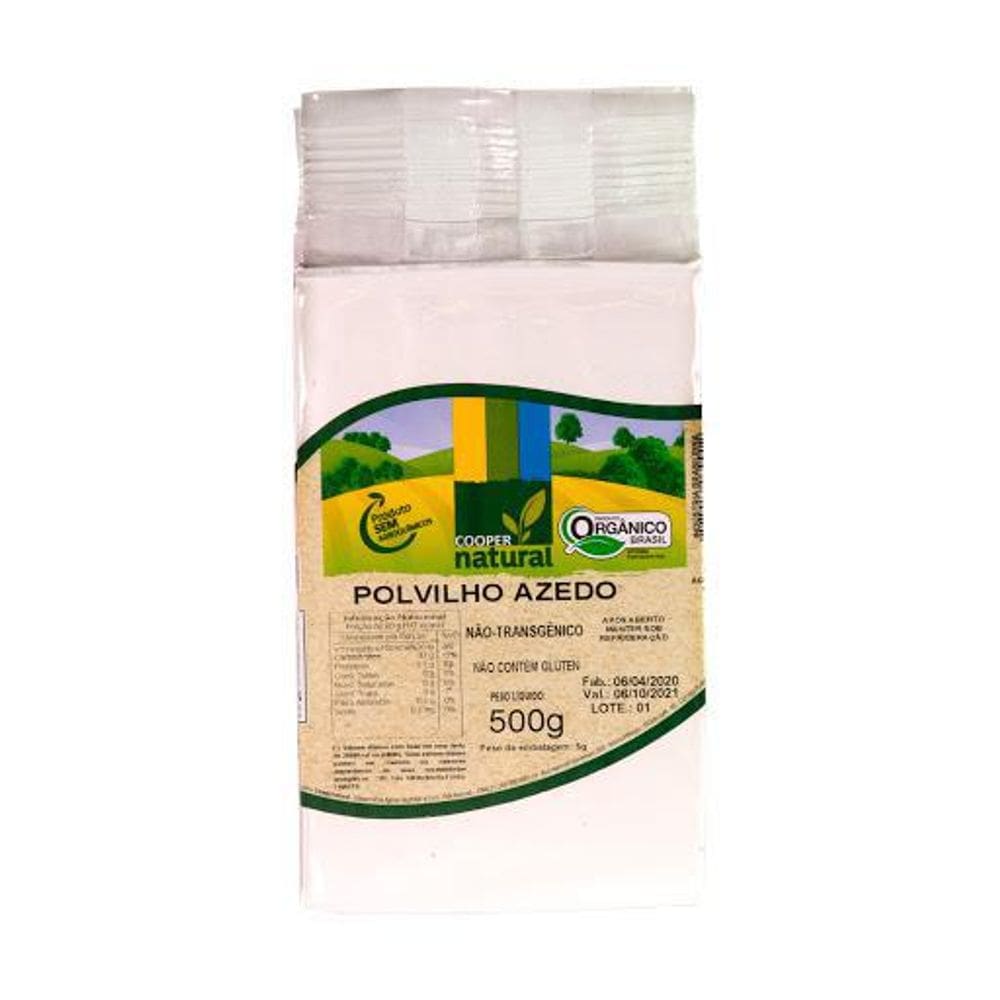 Polvilho Azedo Orgânico Coopernatural 500G