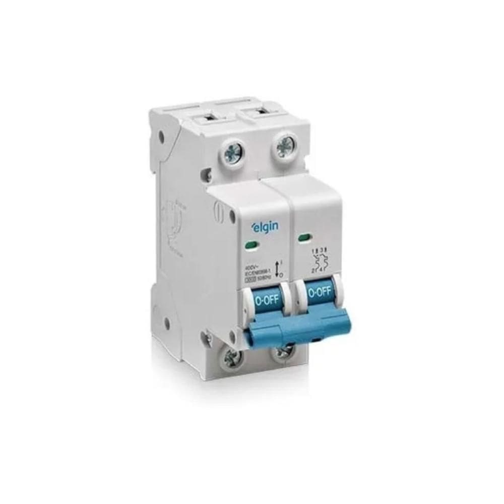 Disjuntor Din Bipolar 16A Curva C 3Ka Elgin