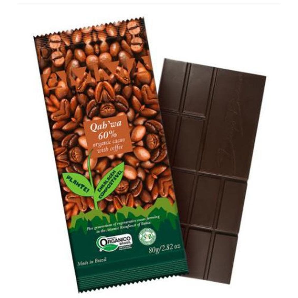 Tablete Qahwa 60% Orgânico Café - 80 Gramas
