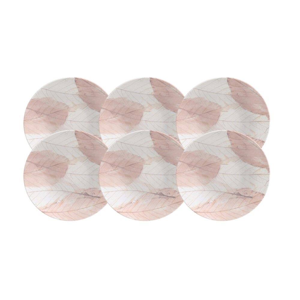 Conjunto de Pratos de Sobremesa 06 Peças Rosé Tramontina