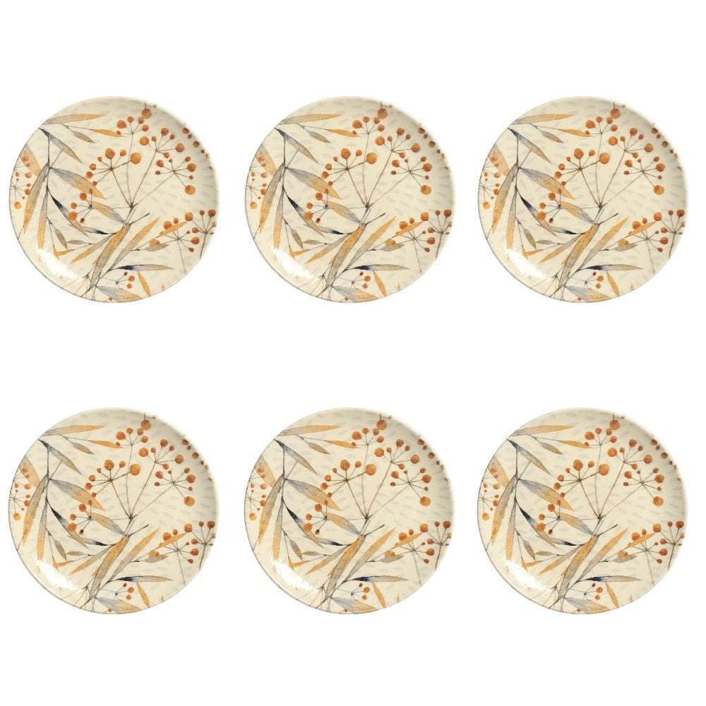 Conjunto de Pratos de Sobremesa 06 Peças Coup Ikebana Porto Brasil