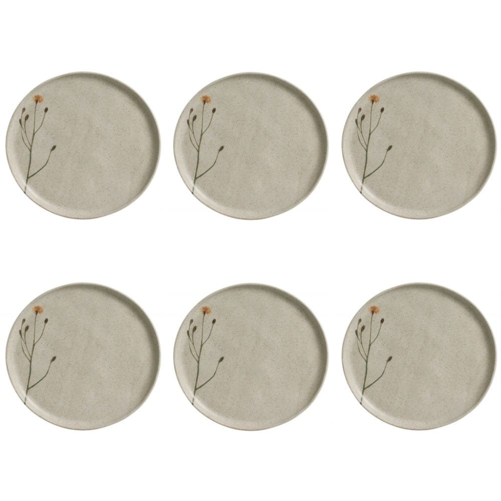 Conjunto de Pratos Rasos 06 Peças Bio Campestre Porto Brasil