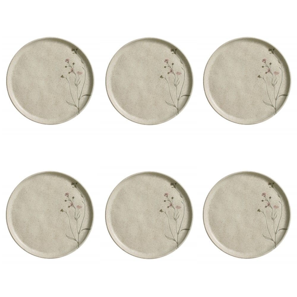 Conjunto de Pratos de Sobremesa 06 Peças Bio Campestre Porto Brasil