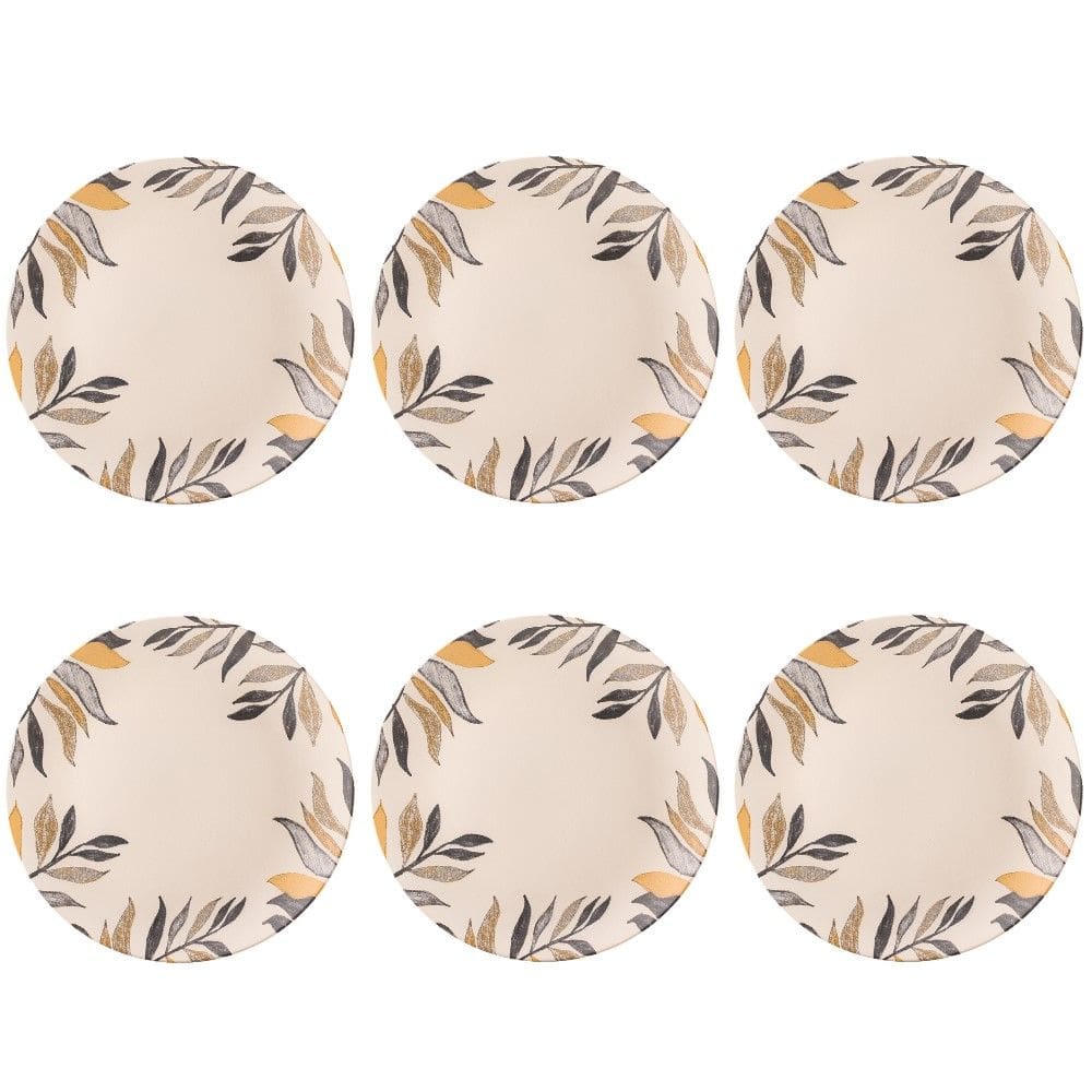 Conjunto de Pratos Rasos 06 Peças Coup Amarilla Porto Brasil