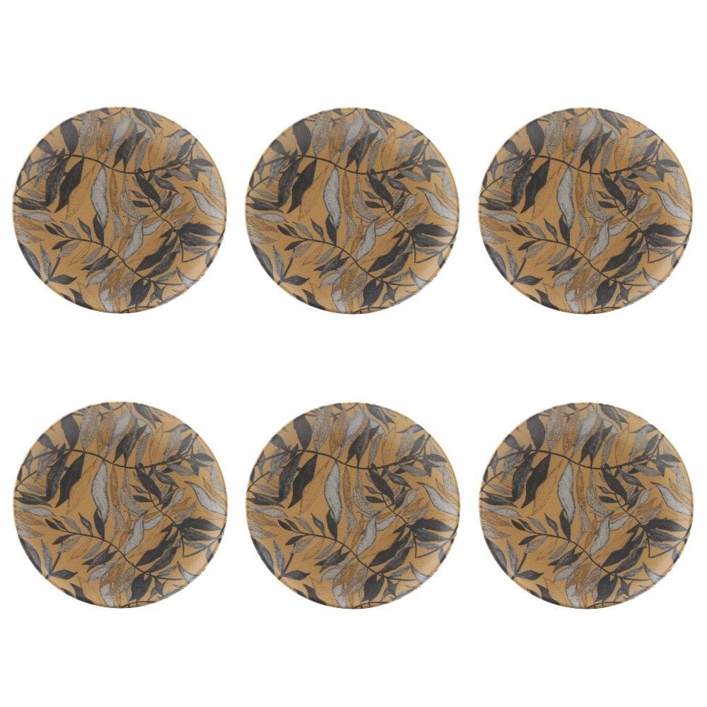 Conjunto de Pratos de Sobremesa 06 Peças Coup Amarilla Porto Brasil