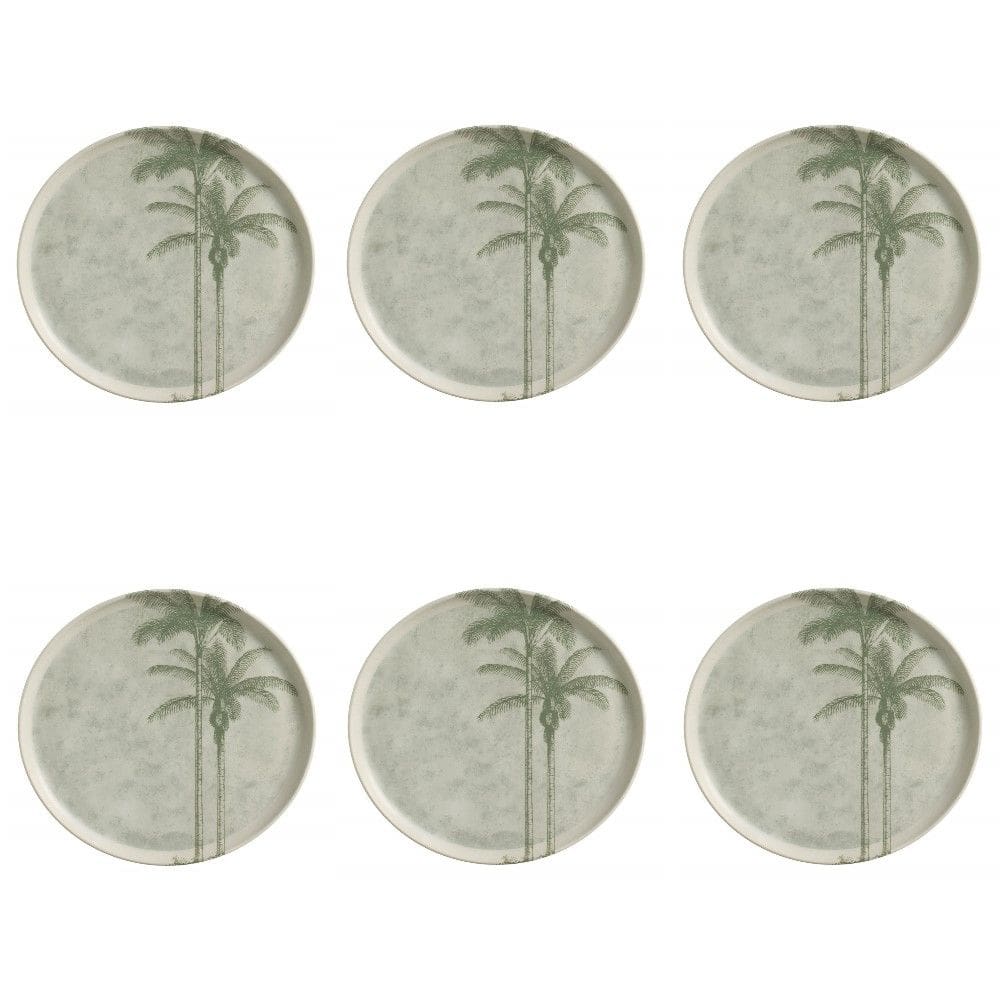 Conjunto de Pratos Rasos 06 Peças Bio Tropicália Porto Brasil
