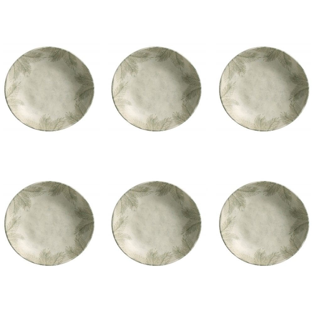 Conjunto de Pratos Fundos 06 Peças Bio Tropicália Porto Brasil