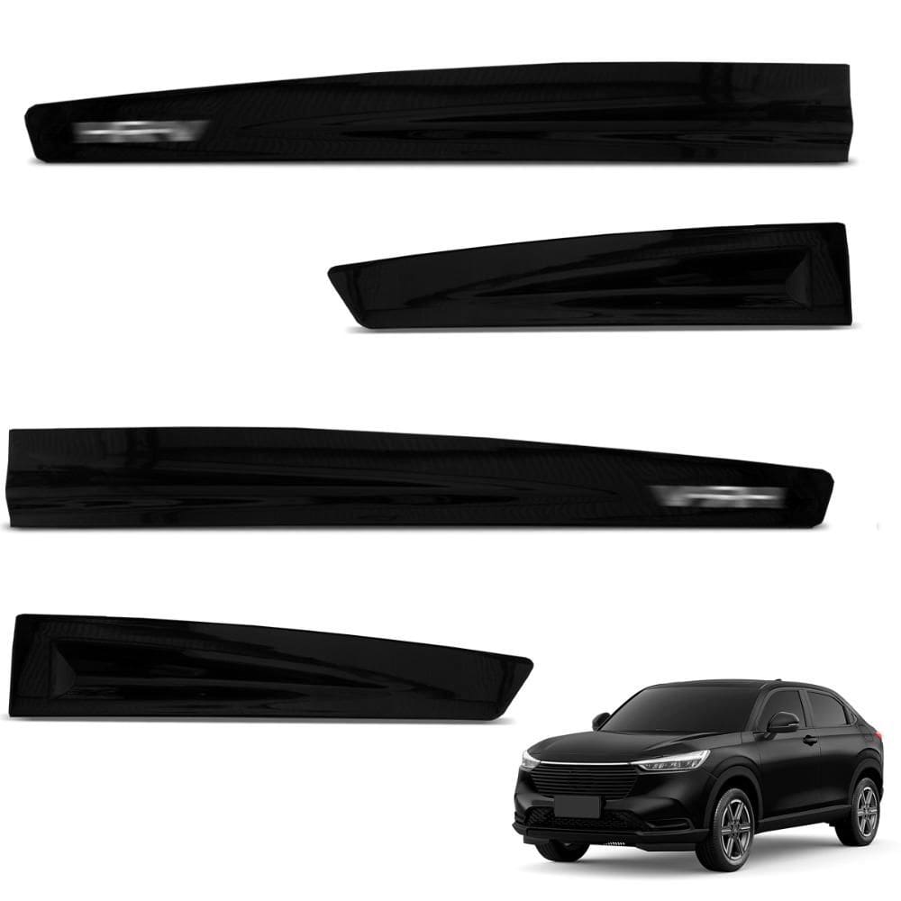 Jogo de Friso Lateral Hrv 2023 a 2025 Preto Cristal Modelo Original