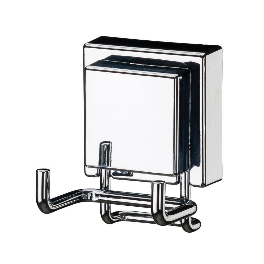 Gancho Duplo Inox Cromado 6x6x8cm - Qualità Premium