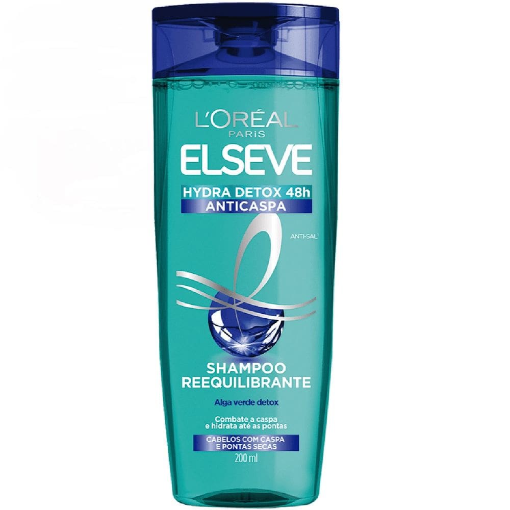 Shampoo Elseve Detox Anticaspa Reequilibrante 200ml
