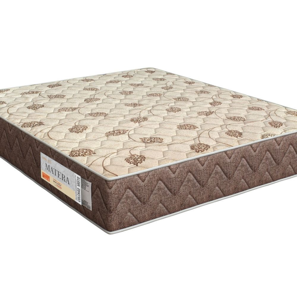 Colchão Casal Matera St eps - D33 Misto Espuma 24x138x188cm Marrom/Bege