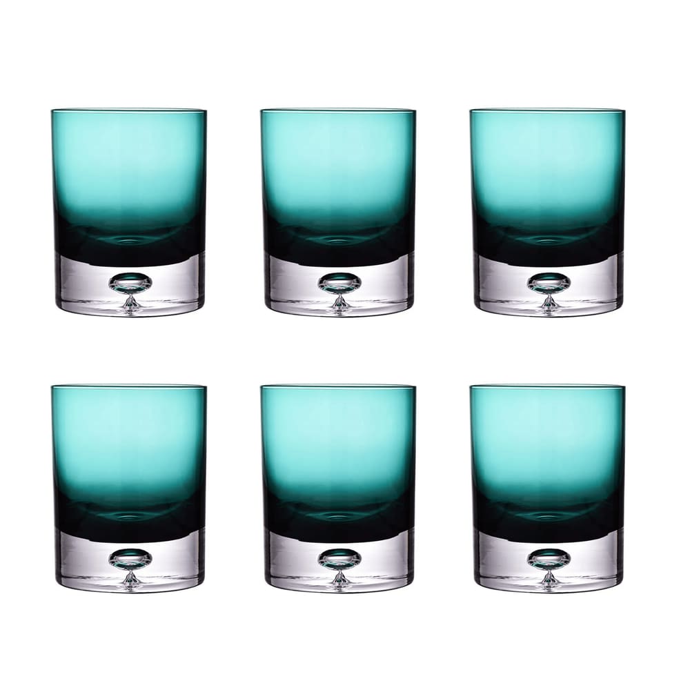Conjunto 6 Copos em Vidro Verde 10cm BJ0009 BTC
