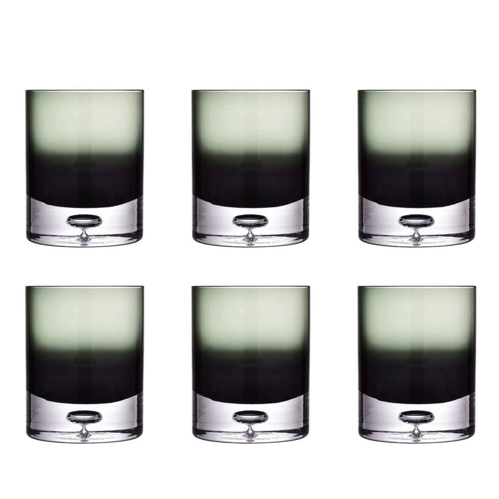 Conjunto 6 Copos em Vidro Fumê 10cm BJ0010 BTC