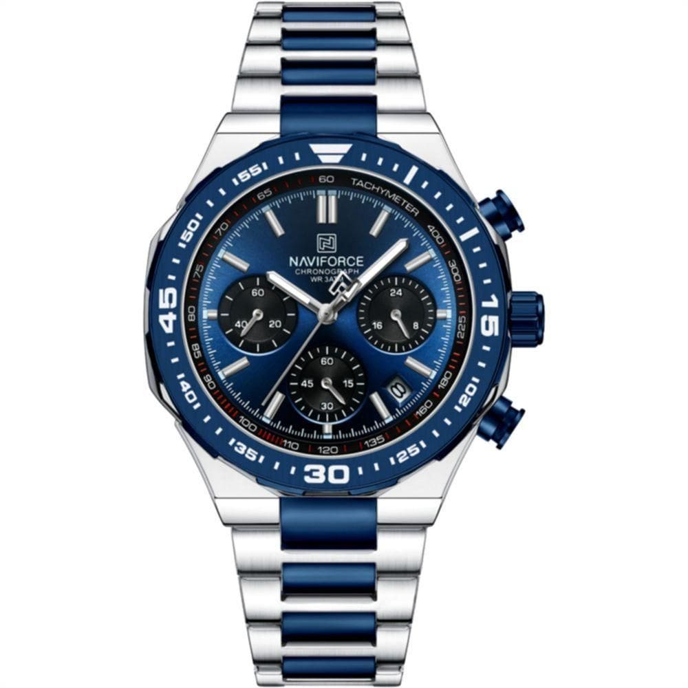 Relogio De Pulso Masculino De Quartzo Design Casual Esportivo Luminoso Impermeável Azul