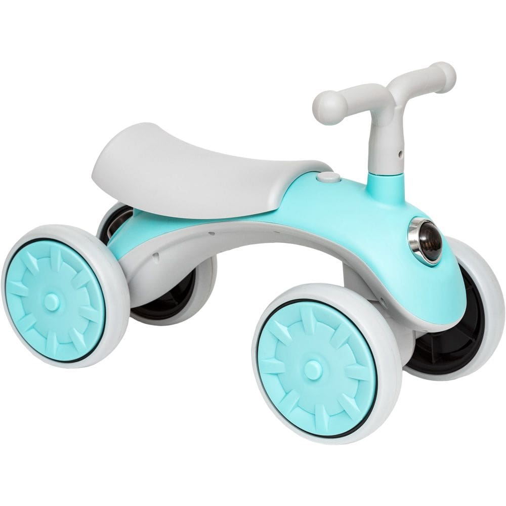 Bicicleta Scooter de Equilíbrio 4 Rodas Branco e Azul Buba 18032