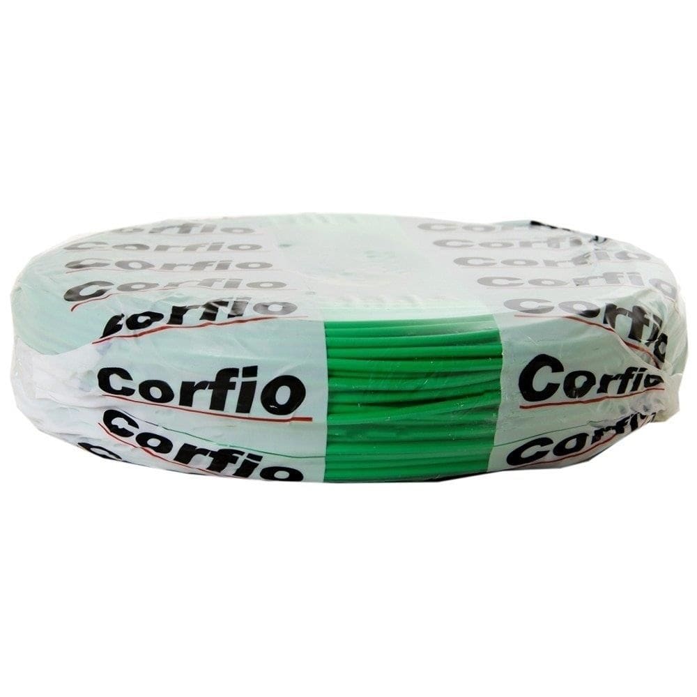 Cabo Flexível Corfio 2,5mmx100m Rolo 750V Verde