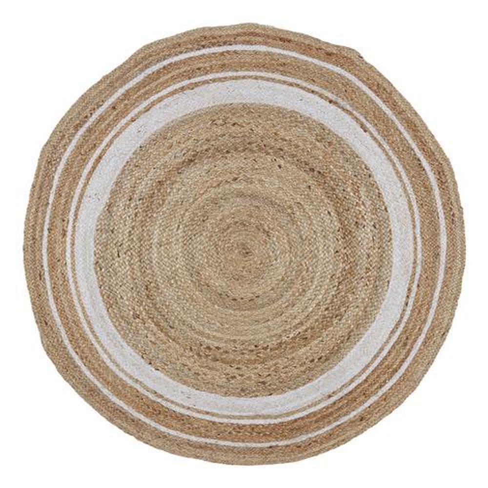 Tapete Interno Redondo Liso 1,5x1,5 Bege - Inspire