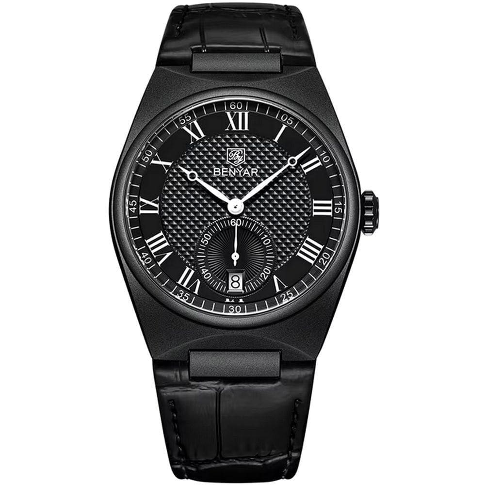 Relógio De Quartzo Retrô Masculino Pulseira Design Animal Print Impermeável 3atm Preto