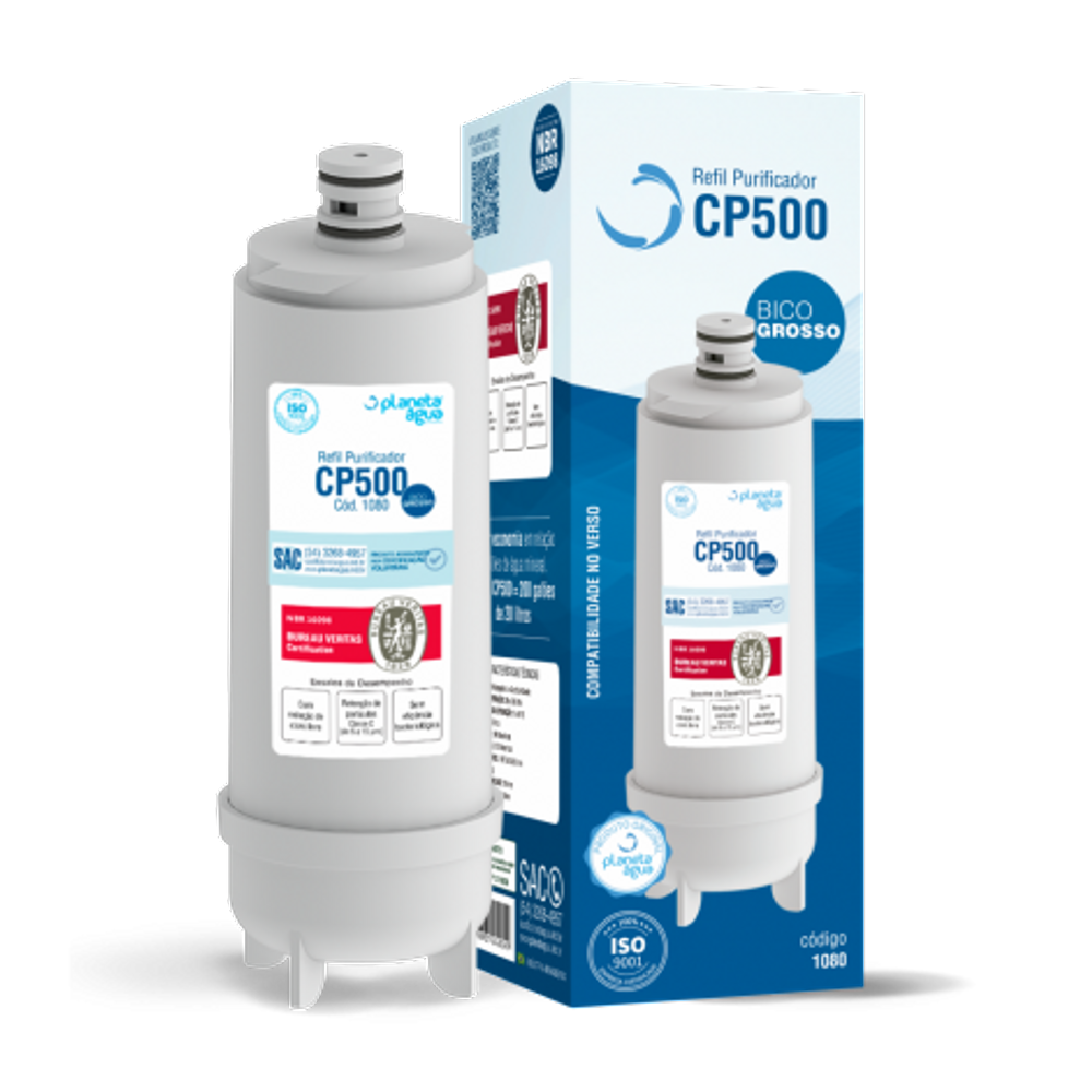 Refil CP500 para purificador Master Frio Rótulo Azul - 1080