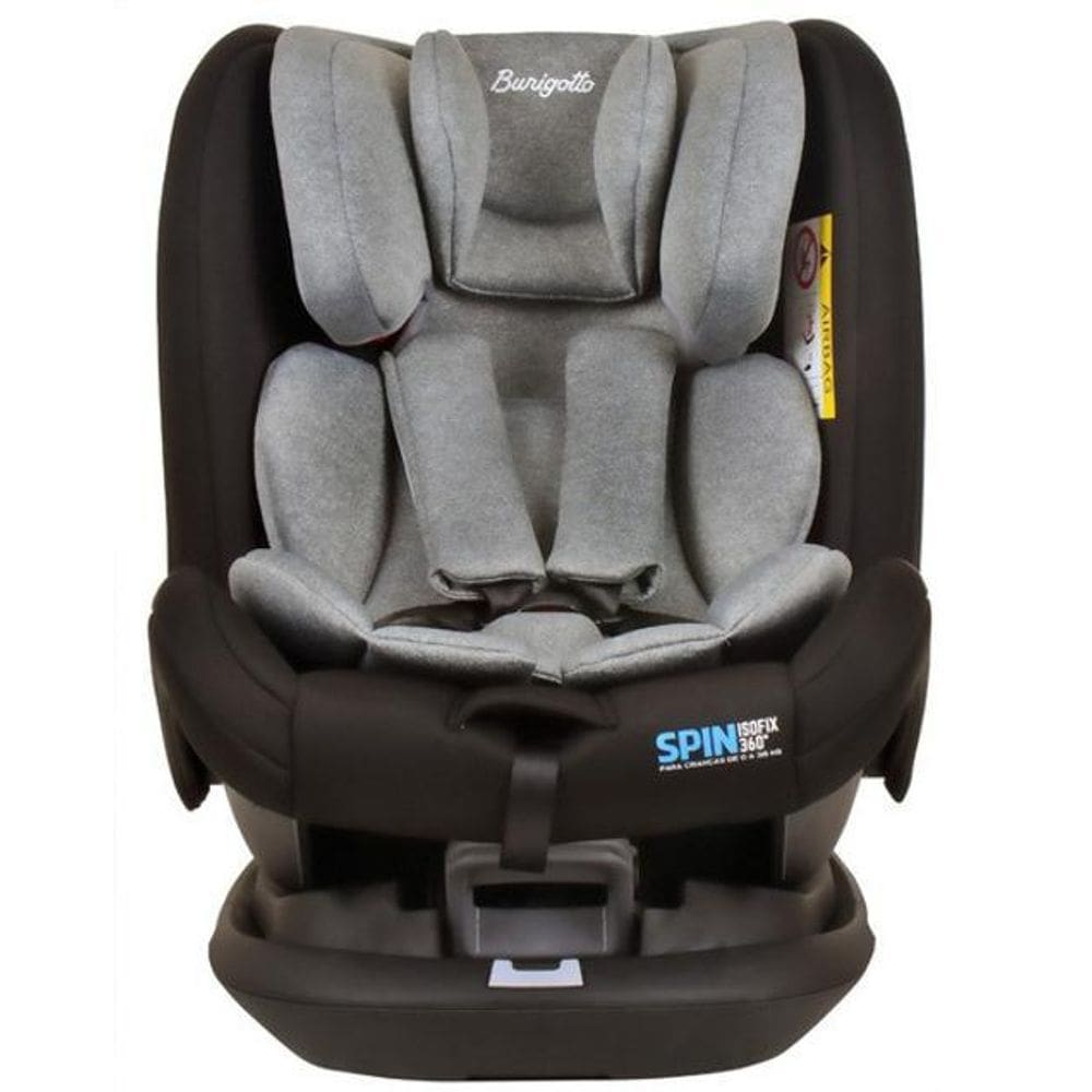 Cadeirinha Carro Spin Isofix 360 9-36 Kg Gray Burigotto