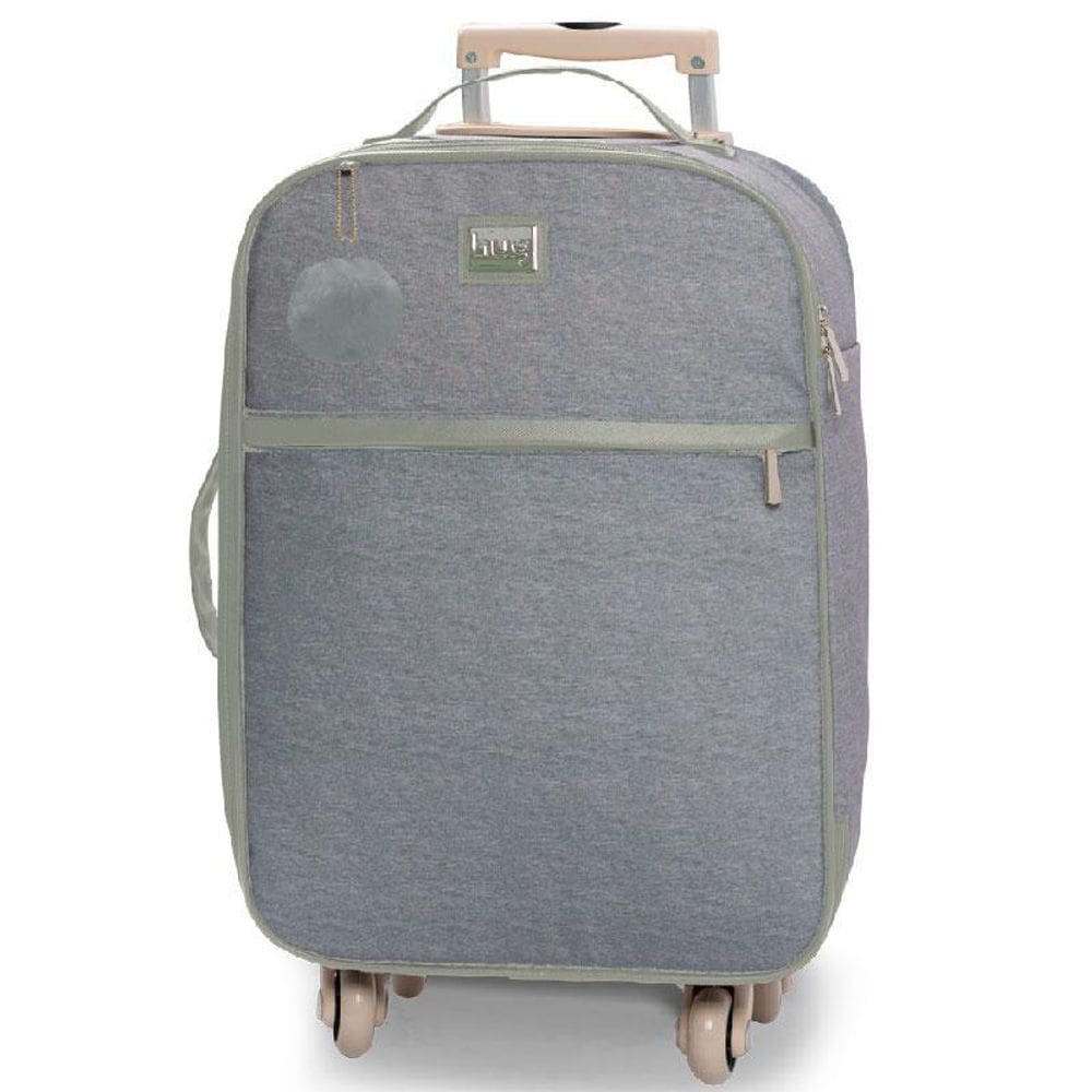 Mala Maternidade Barcelona Hug Cinza 55x35x25cm