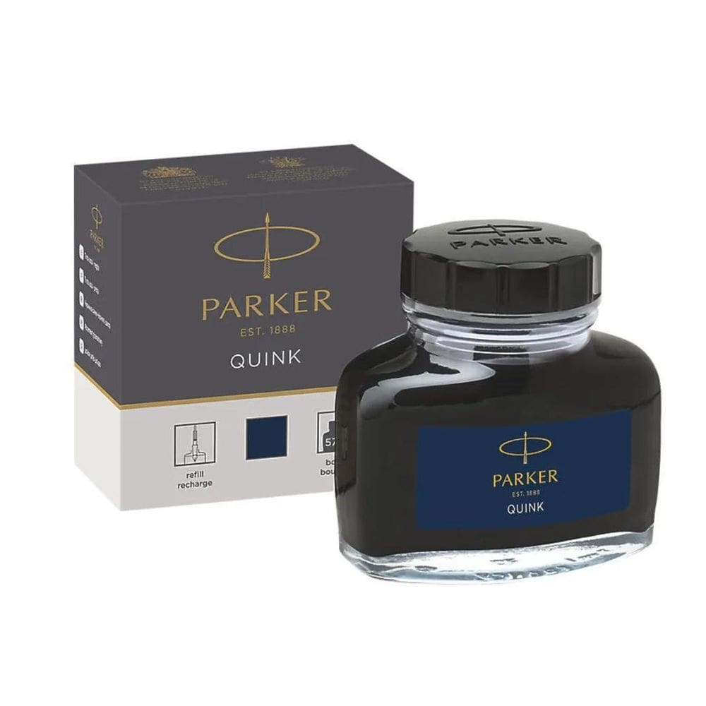 Tinta Para Caneta Tinteiro Parker Azul Negro 57Ml