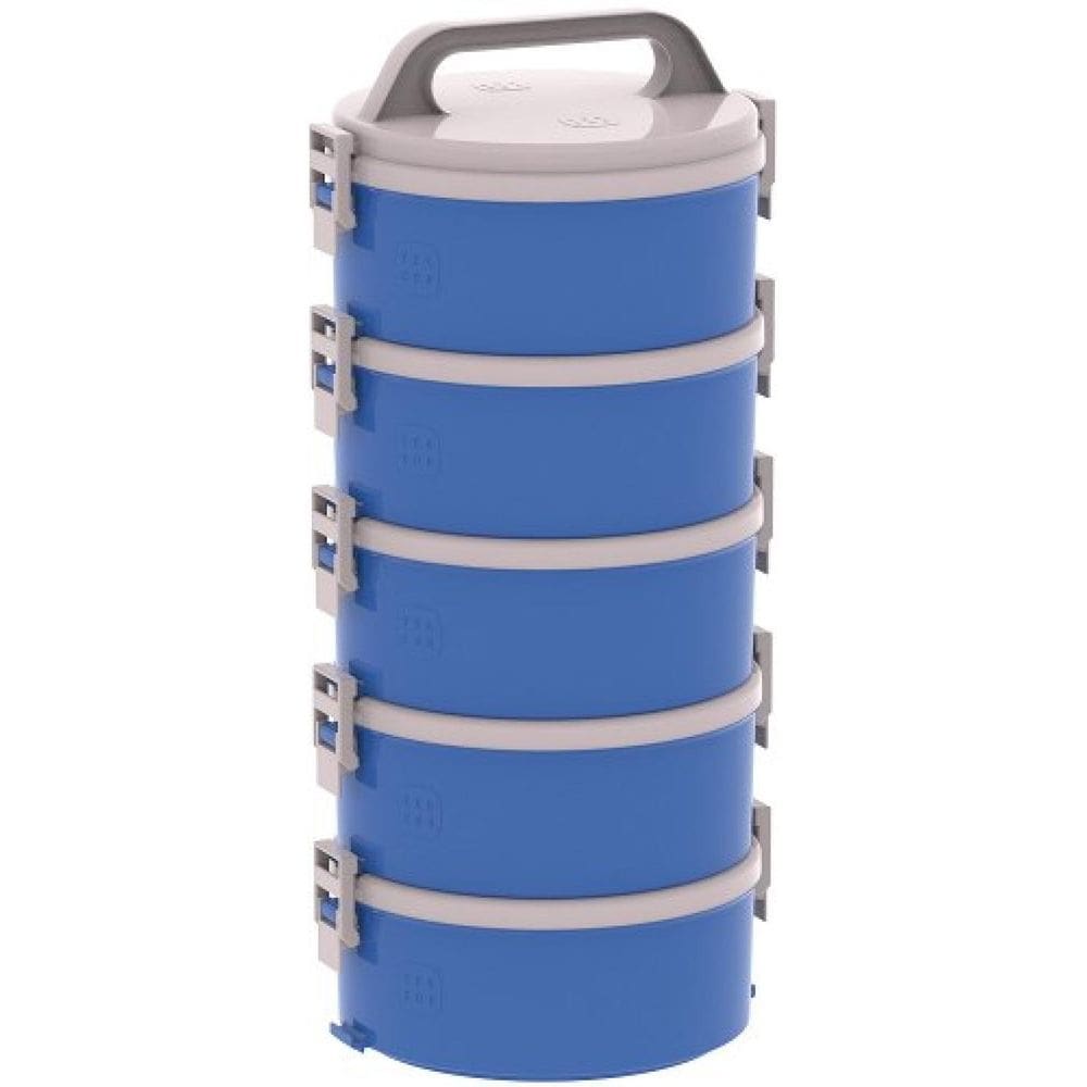 Marmita Multiuso 1,5l 3 Simples 1 Dupla 1 Tripla Azul