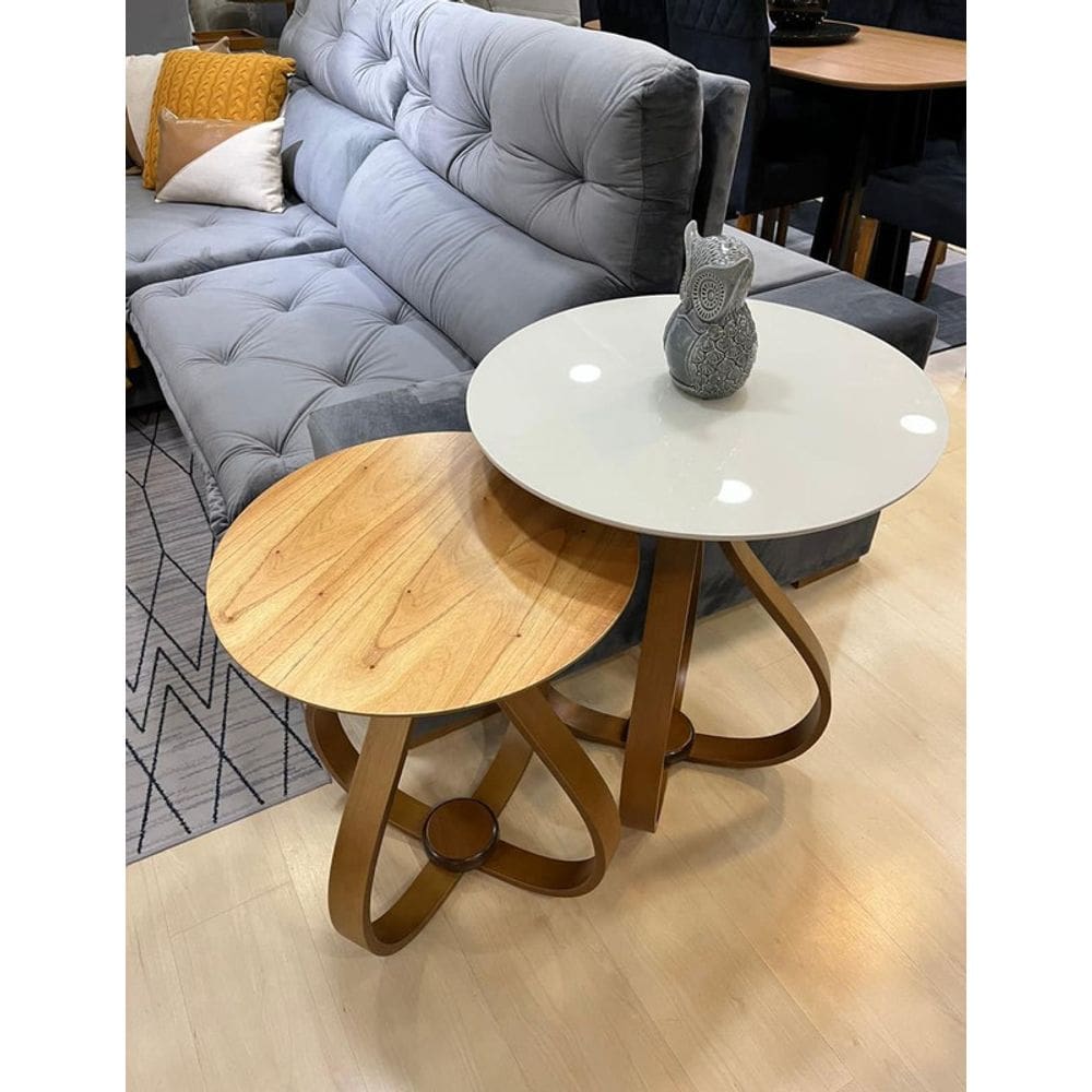 Mesas de Apoio Decorativas - Roma - Jacaré Móveis