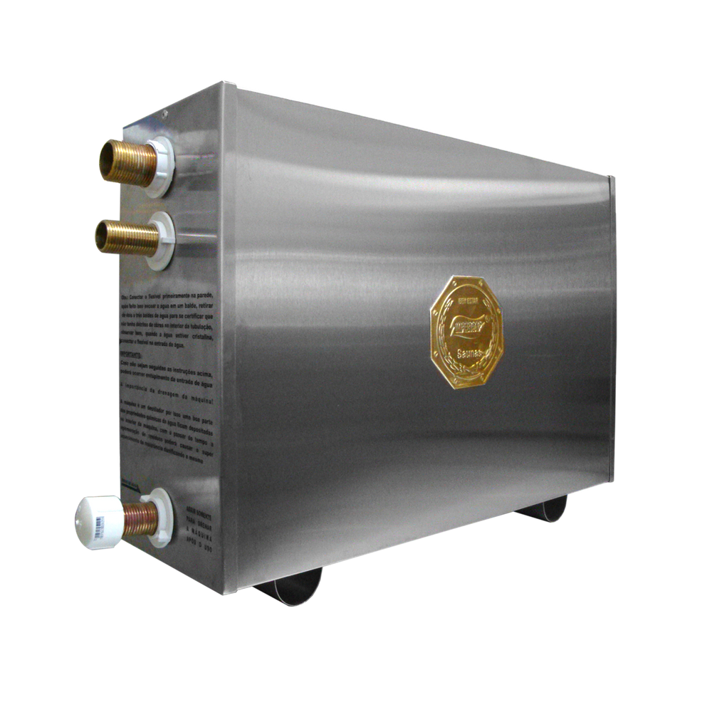 Sauna Vapor Elétrica 9kw Inox 125m³ Comando Digital Impercap