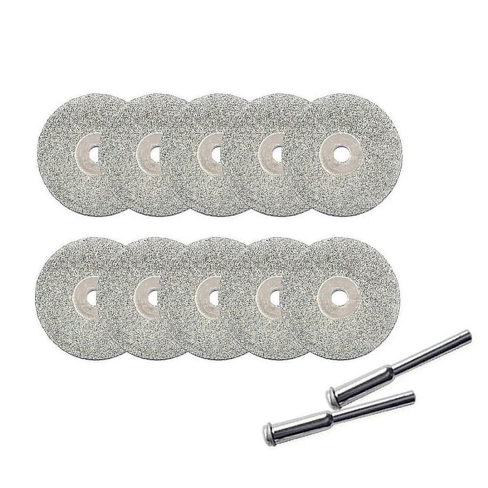 Kit 10 Discos de Corte Diamantados 22mm Charbs