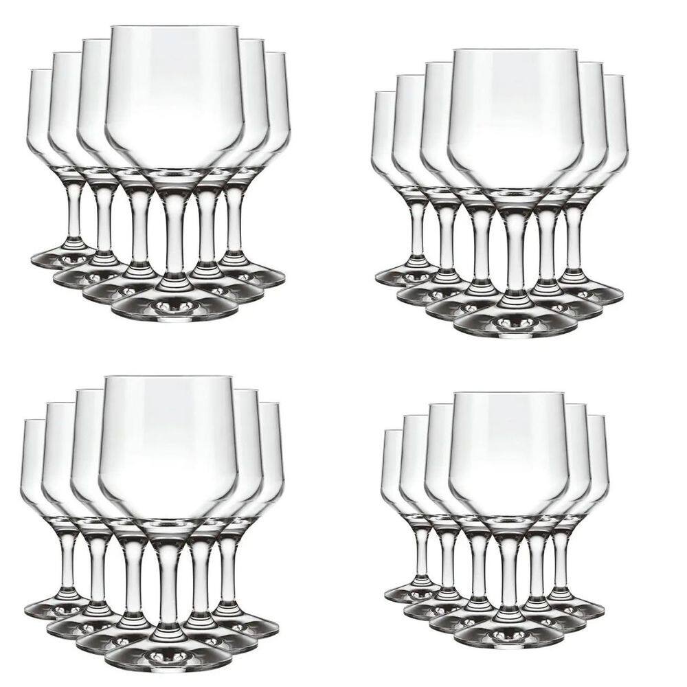Conjunto de Taça SM Buffet Vinho 260ml 24Und Vidro Nadir