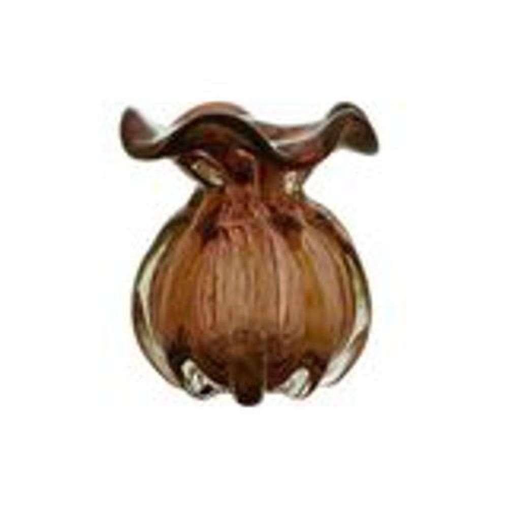 Vaso Italy De Vidro Tipo Trouxinha De Murano 11,5X13Cm