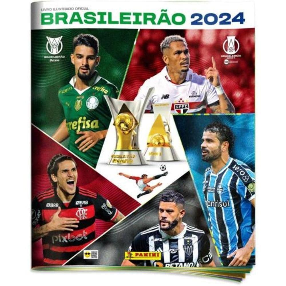 Álbum De Figurinhas Brasileirão 2024 Panini - Pct - 10