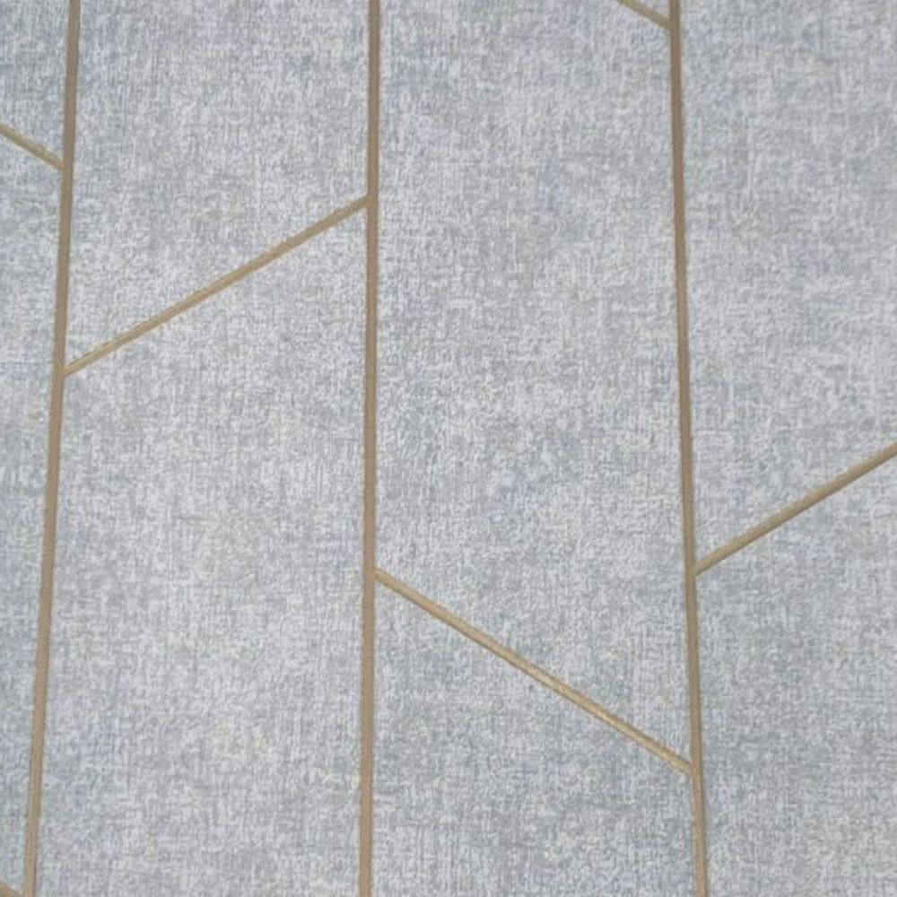 Papel de Parede Santorini Geométrico Cinza SN64