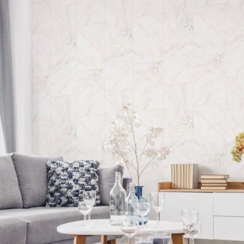 Papel de Parede Santorini Pedra Branco SN21