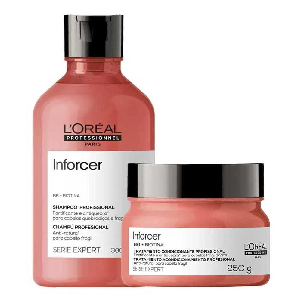 L`Oréal Inforcer Kit - Shampoo 300 E Máscara 250
