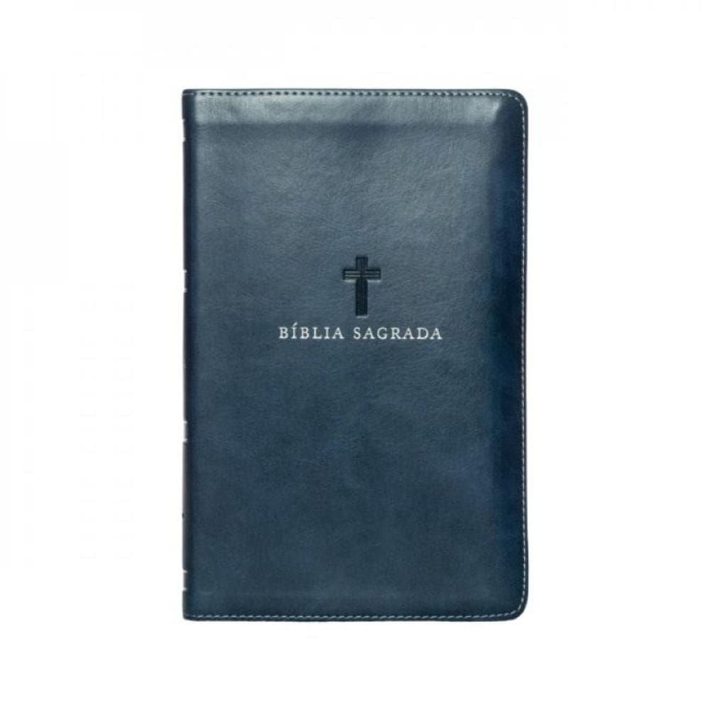 Bíblia Nvi, Letra Grande, Couro-Soft Azul, Leitura Perfeita