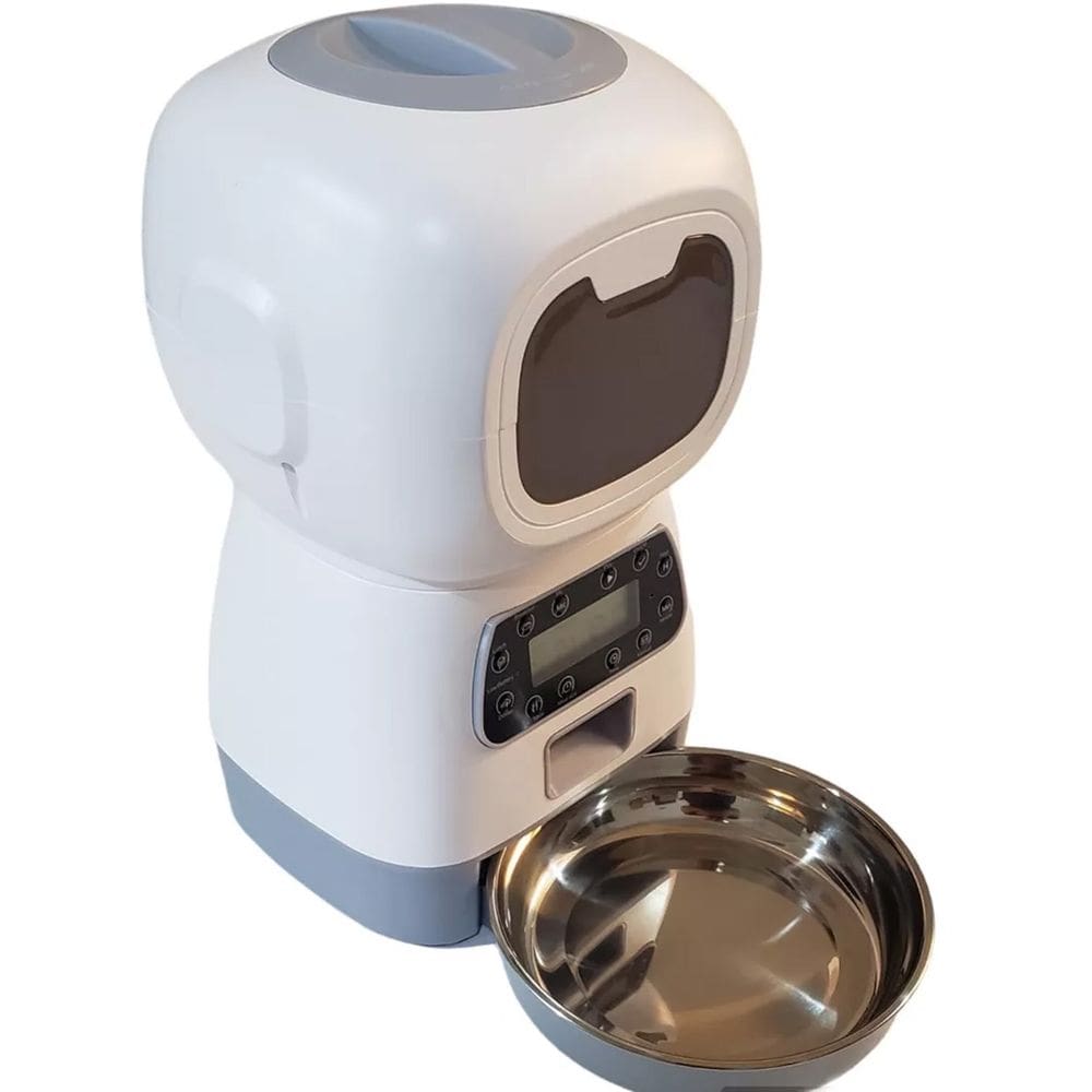 Comedouro Automatico Cachorro Gato Pet Programavel Raçao Dieta Petshop Comida Bichos Viagem