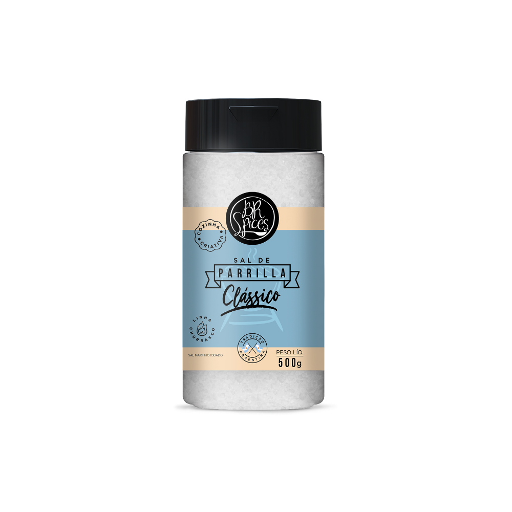 Sal De Parrilla Clássico BR Spices Pote 500G