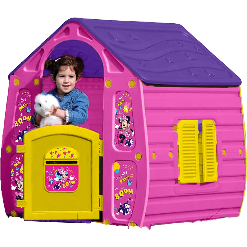 Casinha de Brinquedo Jardim Zippy Toys Magic House Minnie Rosa