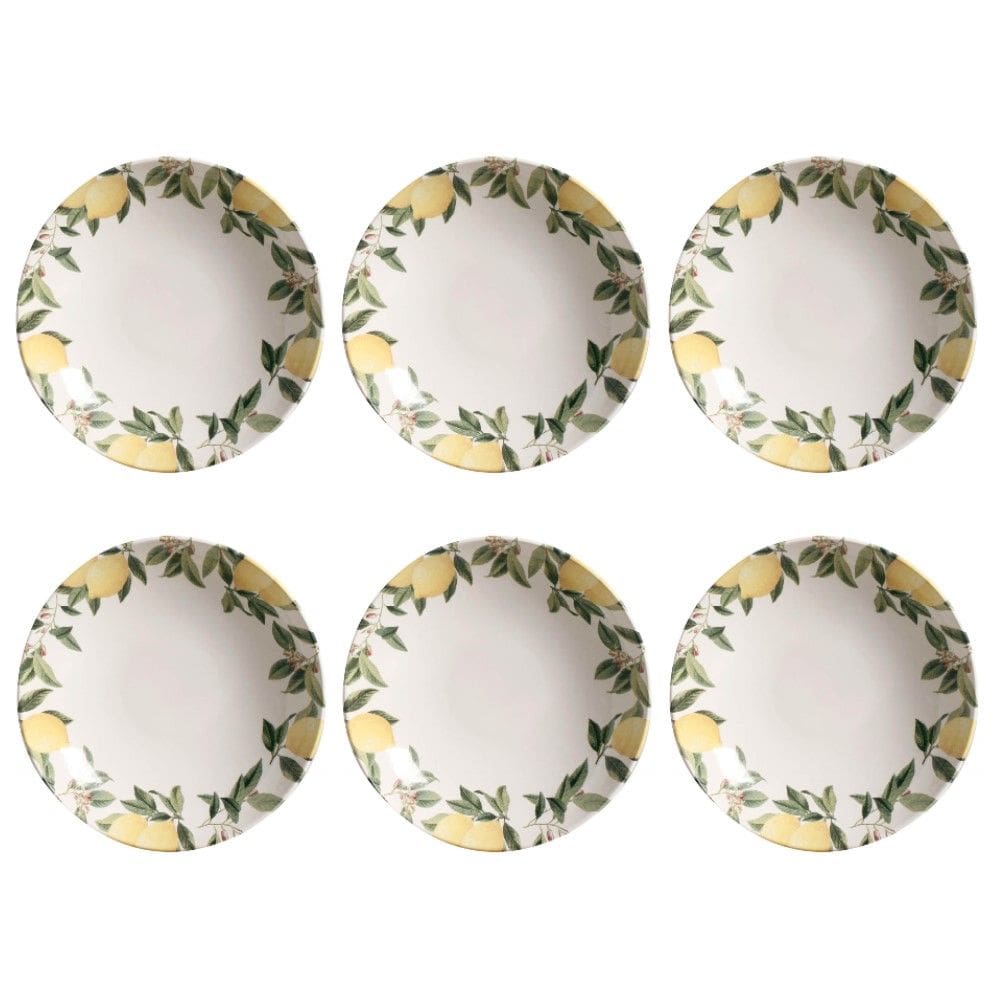 Conjunto de Pratos Fundos 06 Peças Coup Siciliana Porto Brasil