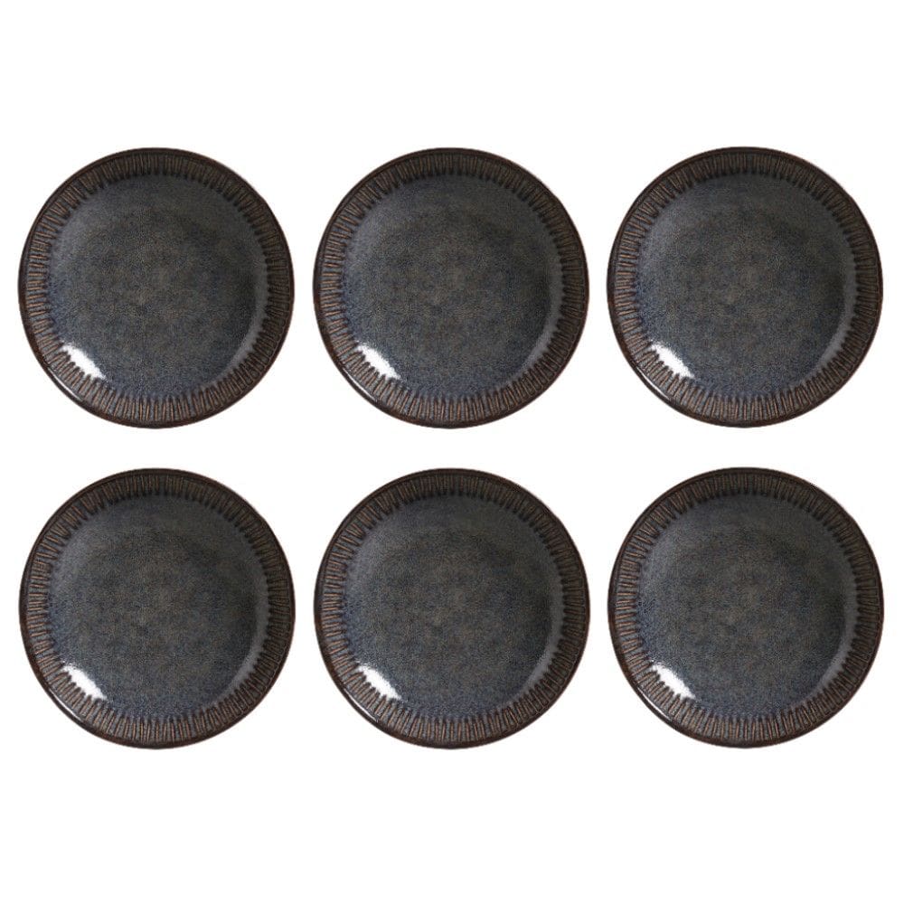 Conjunto de Pratos Fundos 06 Peças Linhas Titanium Porto Brasil