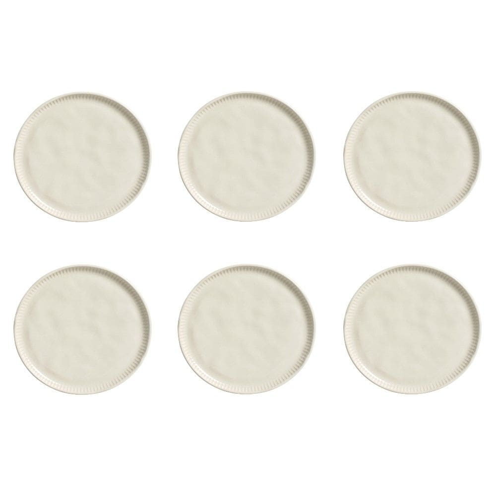 Conjunto de Pratos de Sobremesa 06 Peças Linhas Clay Porto Brasil