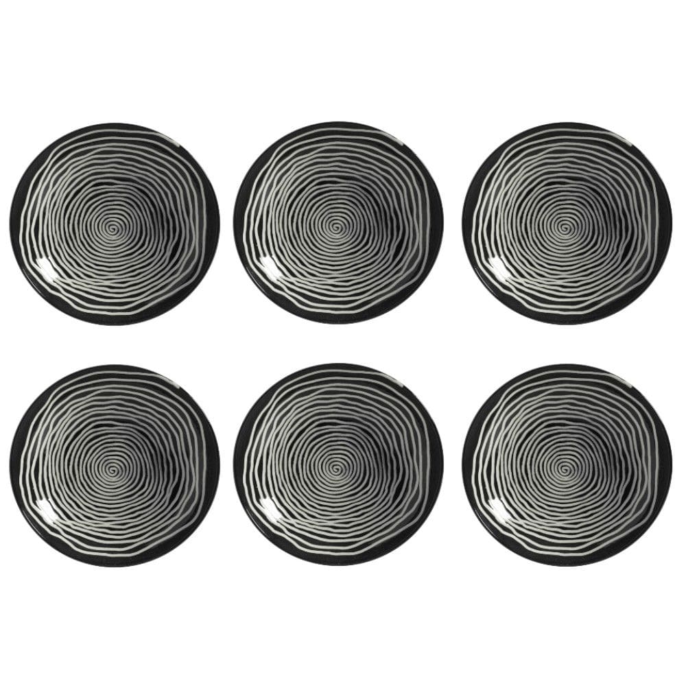 Conjunto de Pratos Fundos 06 Peças Coup Chevron Porto Brasil