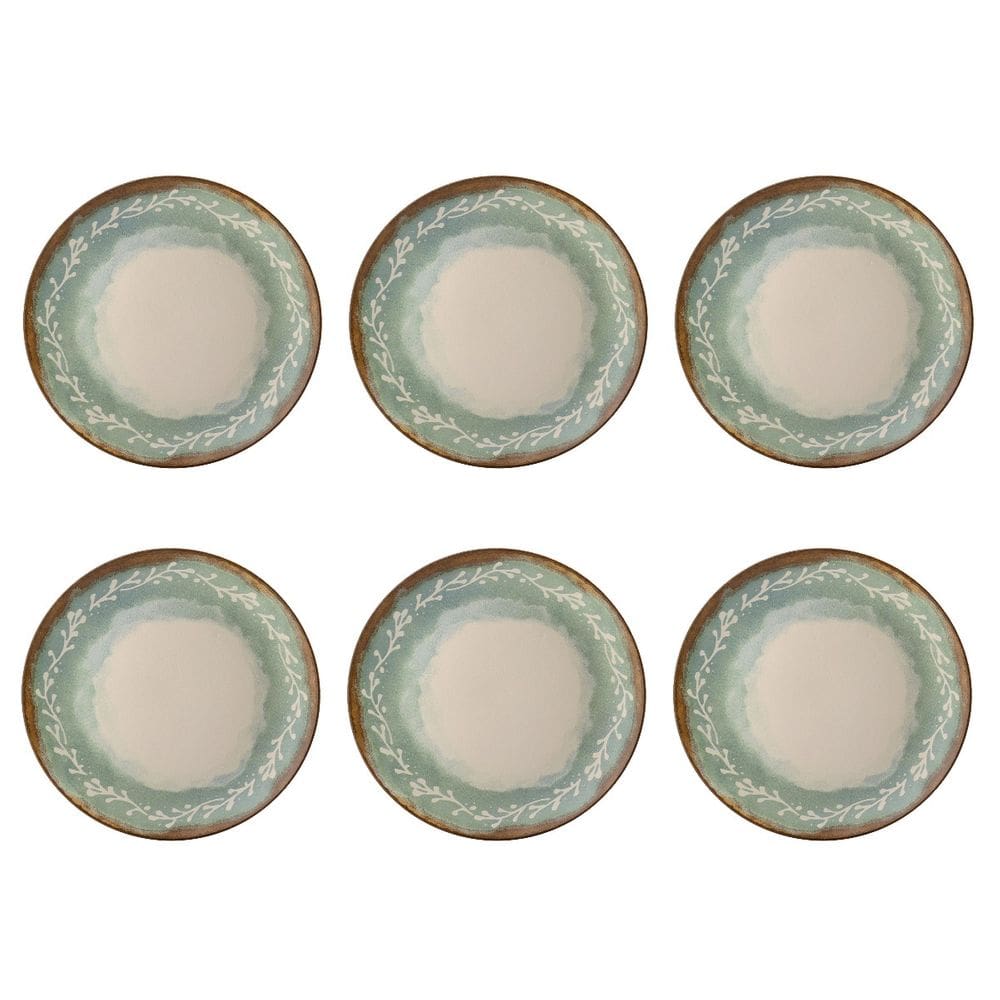 Conjunto de Pratos Rasos 06 Peças Coup Mediterrâneo Porto Brasil