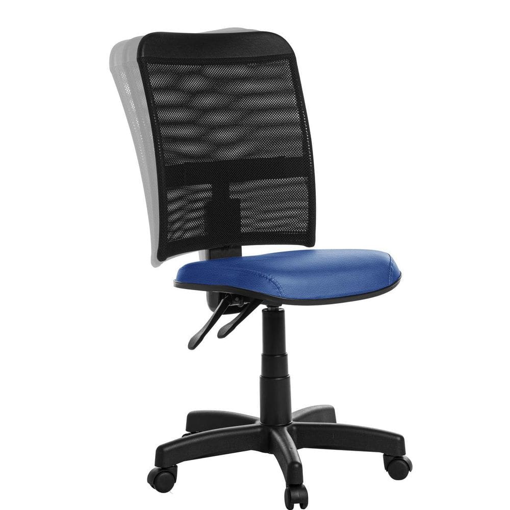 Cadeira De Escritório Ergonômica Em Tela Azul RV