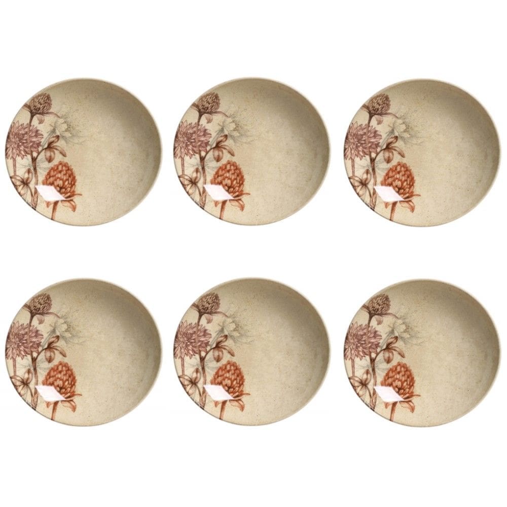 Conjunto de Pratos Fundos 06 Peças Coup Bloemen Porto Brasil